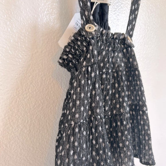 NWT Zara Black / White Pinafore Dress - Picture 2 of 3